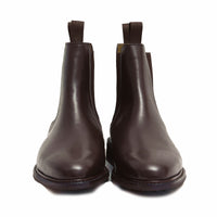 rown chelsea boots handcrafted in Portugal using calfskin leather with rubber sole