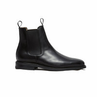 Black chelsea boots crafted using goodyear welted construction is perfect everyday boots for all seasons.