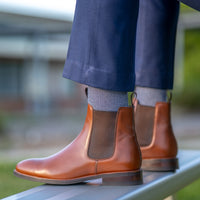 Discover the perfect balance of rugged and refined with tan chelsea boots. Easy to break in with arch support