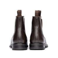Mens slip on dress boots packed with natural cork and steel shank at the midsole for comfortability.