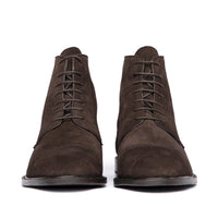 Mens suede lace up boots built to last using blake rapid stitched construction and 7 blind eyelets for all seasons