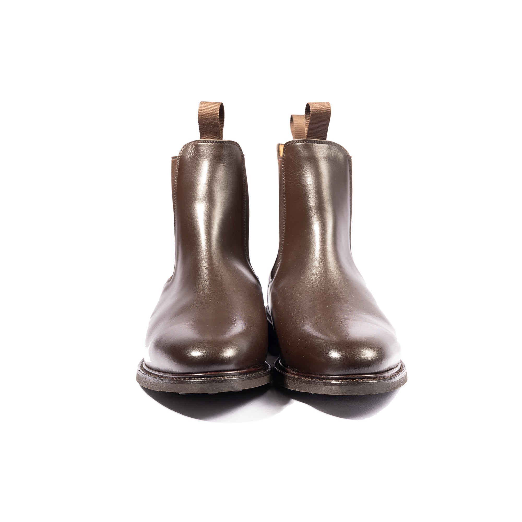 Mens chelsea brown boots handcrafted in Portugal using calfskin leather