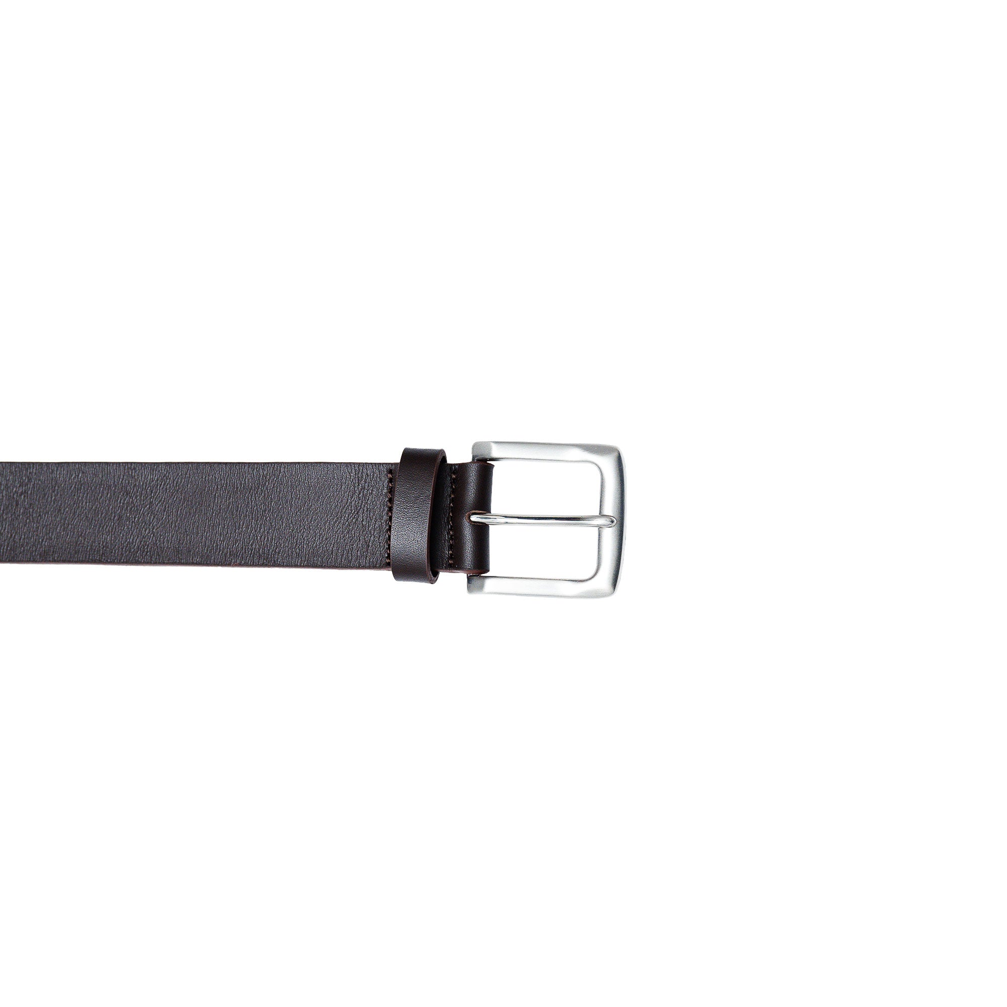 Full grain leather belts in brown. Strong, versatile, and built for casual wear.