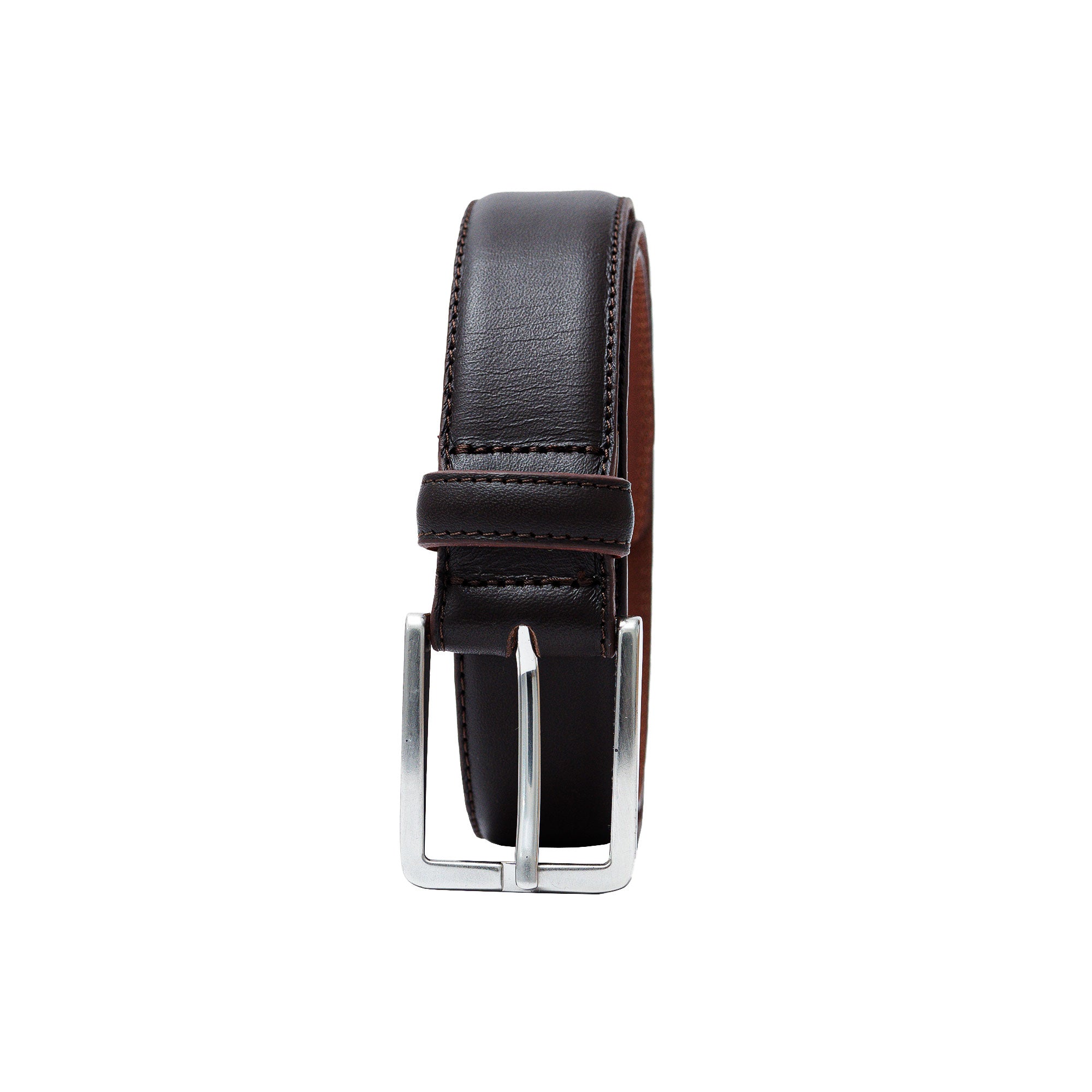 Shop the best men's brown dress belt. A perfect match for suits or business trousers.