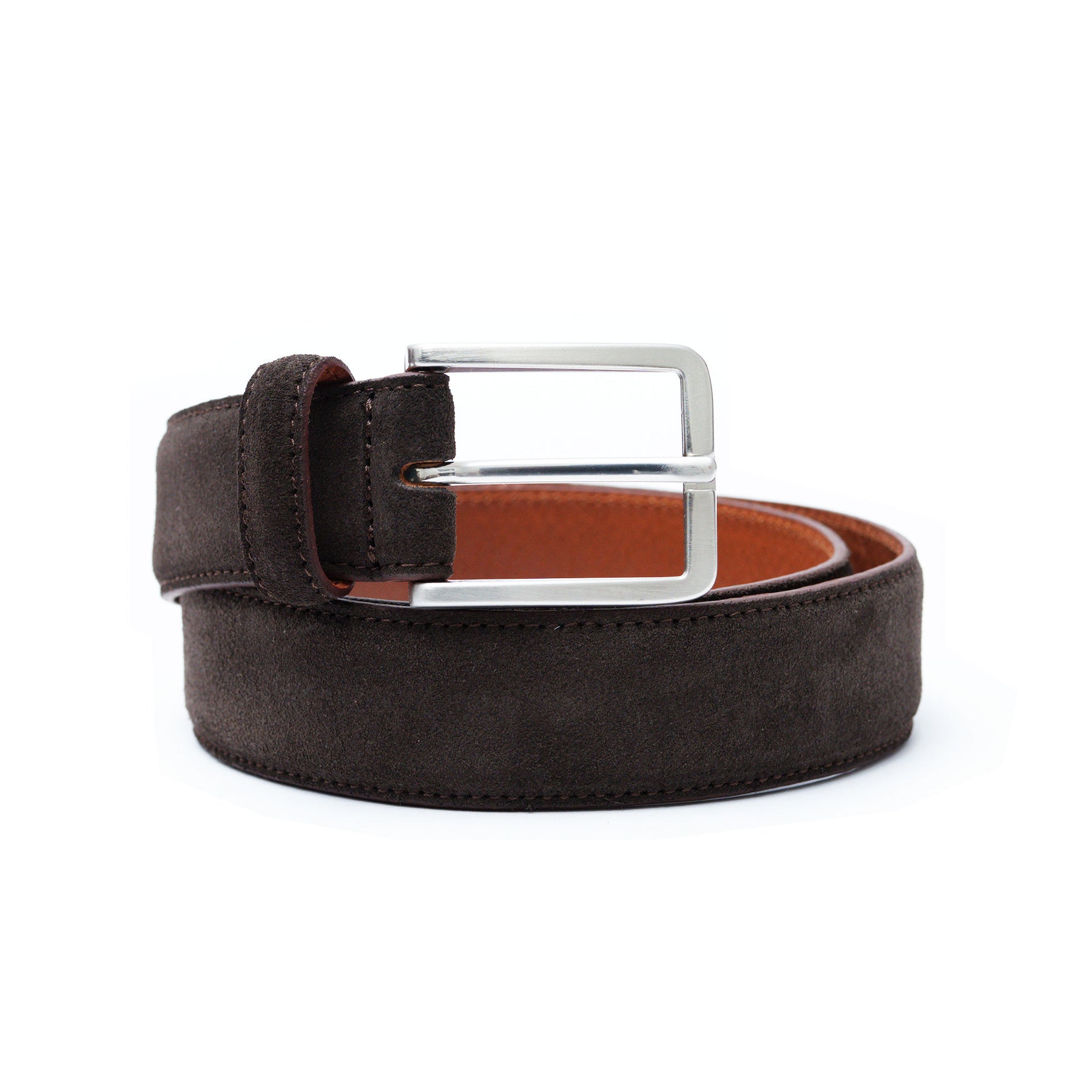 Men's Brown Suede Dress Belt | 32mm | Spain