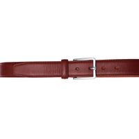 Men’s burgundy belt. Crafted in leather for weddings, events, and business trousers.