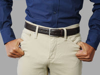 The ultimate men's dress belt. This brown accessory elevates any formal outfit. Shop now.
