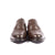 Mens brown oxford shoes are closed laced with cap toe suitable for weddings and official events