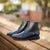 Mens casual boots black made with full grain leather for durability and a polished look