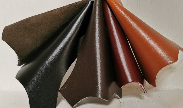 Full grain leather used for making high quality mens boots, dress shoes and sneakers.