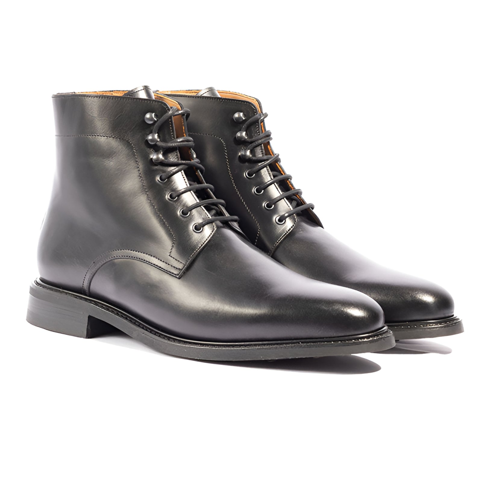 Goodyear welted boots made in Portugal using calfskin leather and rubber sole for everyday wear