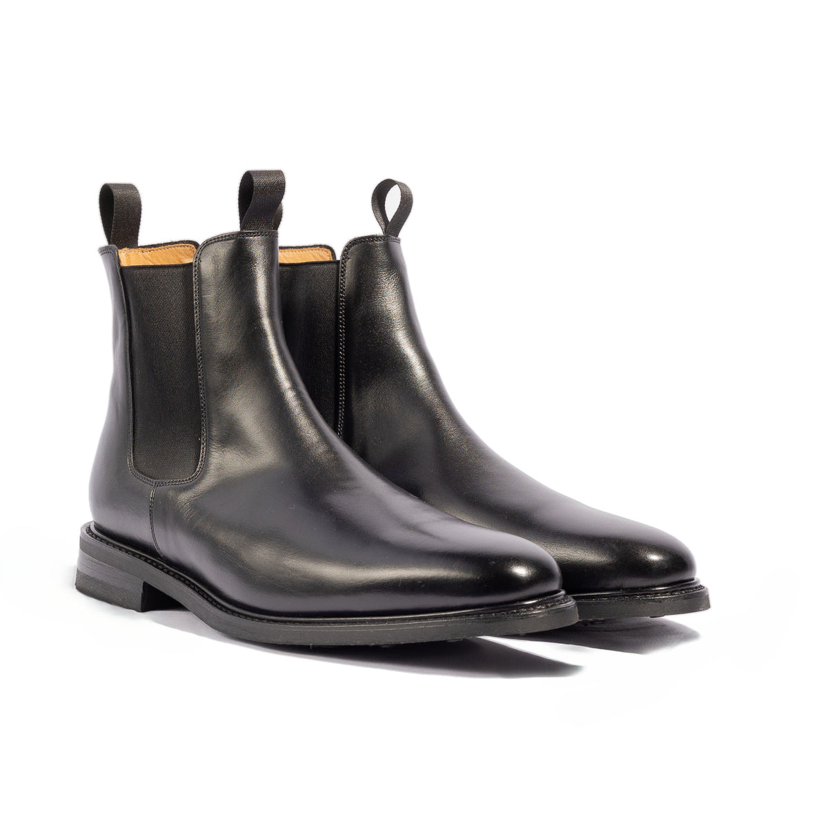 Goodyear welted chelsea boots made using full grain leather and rubber sole. Everyday boots for jeans, chinos, dress pants and suits.