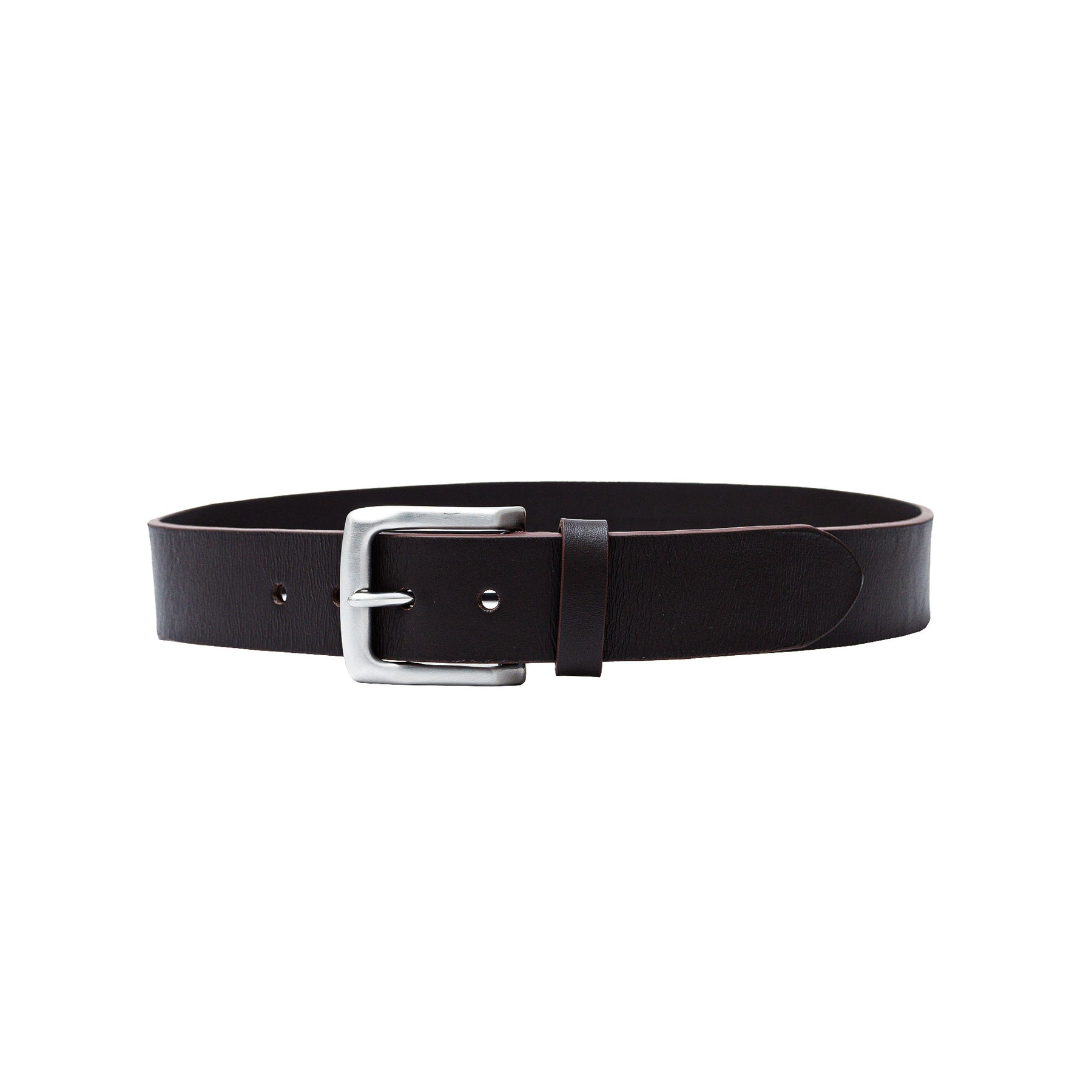 Dark brown belts for men. Perfect for denim, smart trousers, or relaxed weekend wear.