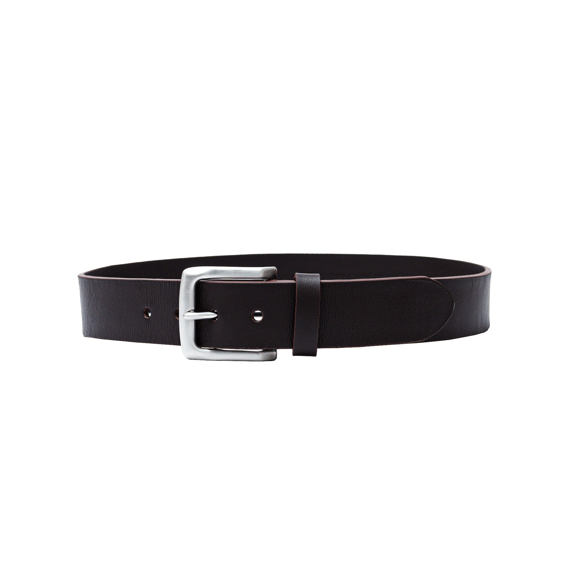 Dark brown belts for men. Perfect for denim, smart trousers, or relaxed weekend wear.