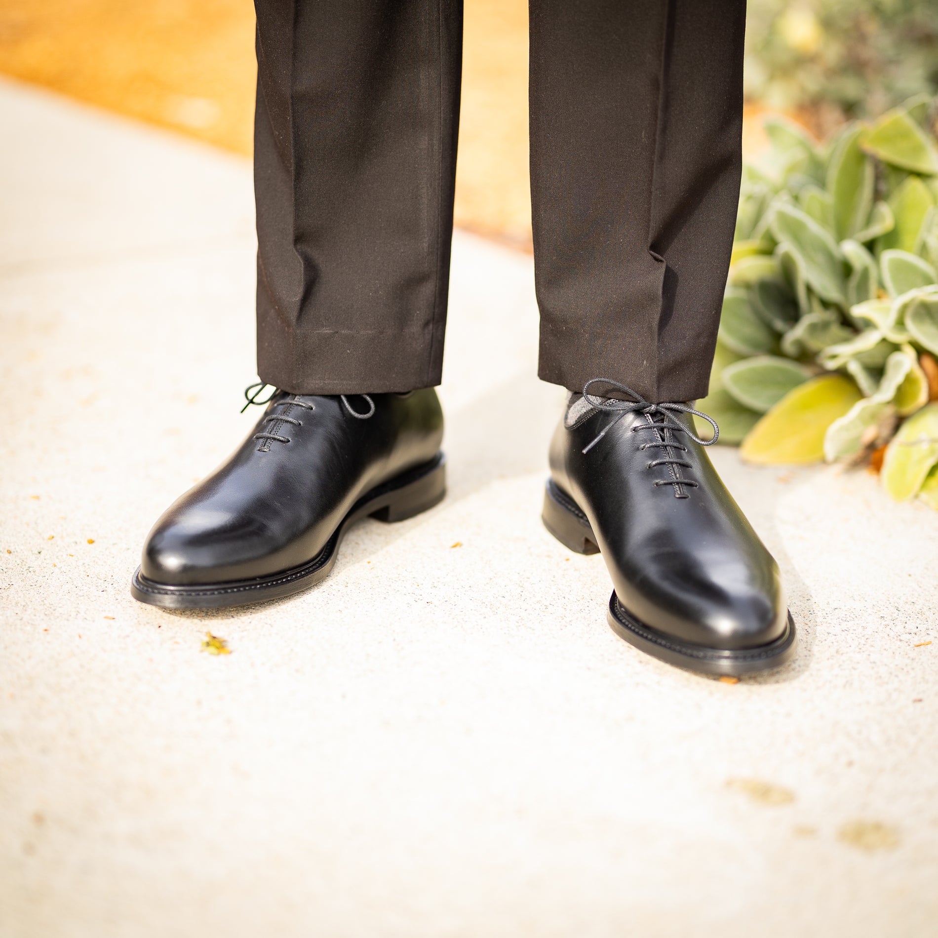 whole cut mens dress shoes Benson Wholecut Custom Patina Grey