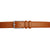 Tan leather belt with classic perforations. Pair with dress shirts and trousers.