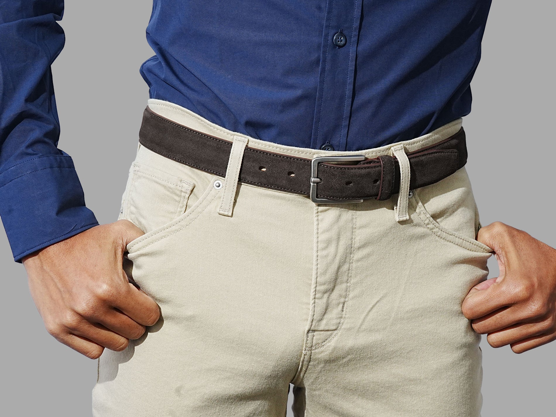 Buy premium suede belts for men. Durable and perfect for any formal events