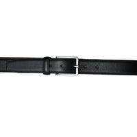 Sturdy men’s black belt in full grain leather. Great with business wear and special events.