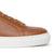 The Vin all season low top leather sneakers in tan with side wall stitched construction