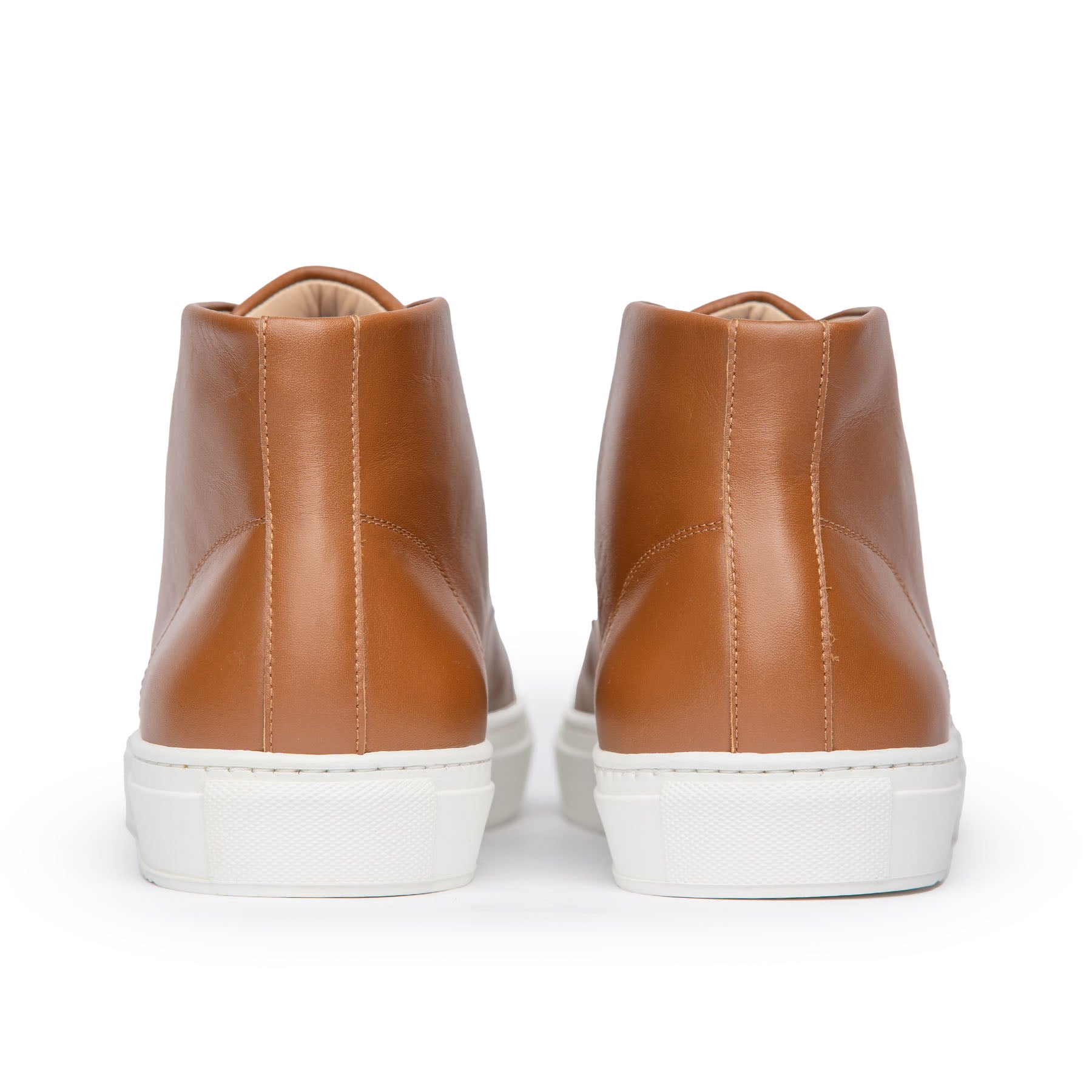 The Explorer leather sneaker boot in cognac, perfectly crafted for travels and adventure