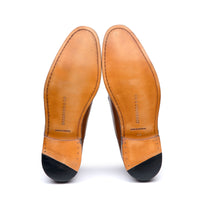 Mens loafers with tassels with leather sole for elegance