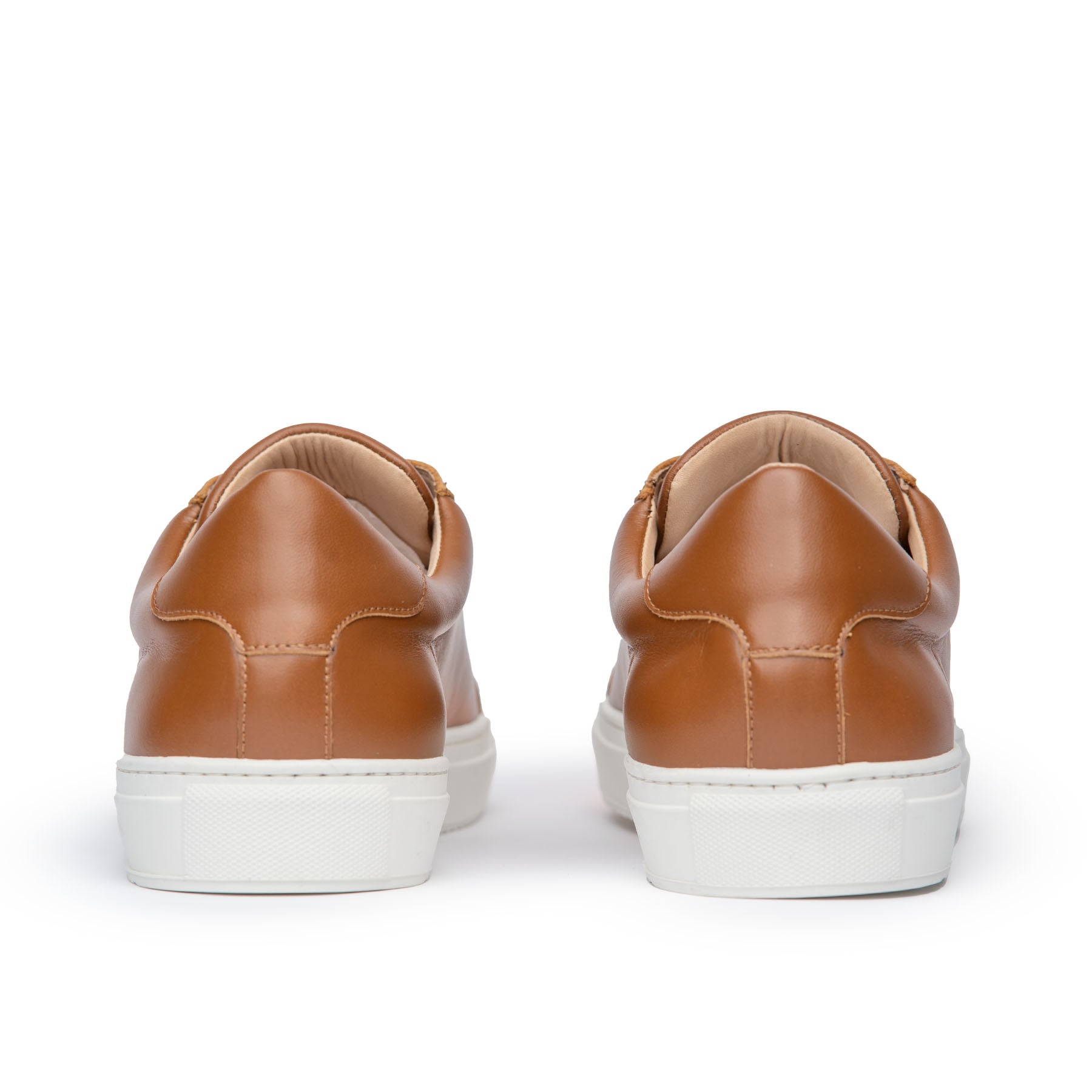 The Vin classic men’s leather trainers in tan, footbed with antimicrobial for extra comfort and cushioning