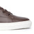 The Explorer hi-top leather sneakers in dark brown with EVA sockliner adds cushioning