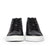 The Explorer front lace up fastening leather sneakers in black with 100% waxed cotton laces