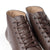 Handmade hi-top leather sneakers, Explorer in dark brown, made from box calfskin leather