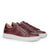 The Vin red sneakers mens, classic with high quality chrome free box calf leather