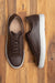 The Vin men’s formal leather sneakers in dark brown, perfect to dress up or down for all occasion.