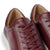 The Vin leather trainers for men in burgundy, handcrafted from full grain calfskin leather upper