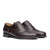 Men's brown wingtip shoes with brogues and leather sole for both formal and casual wear