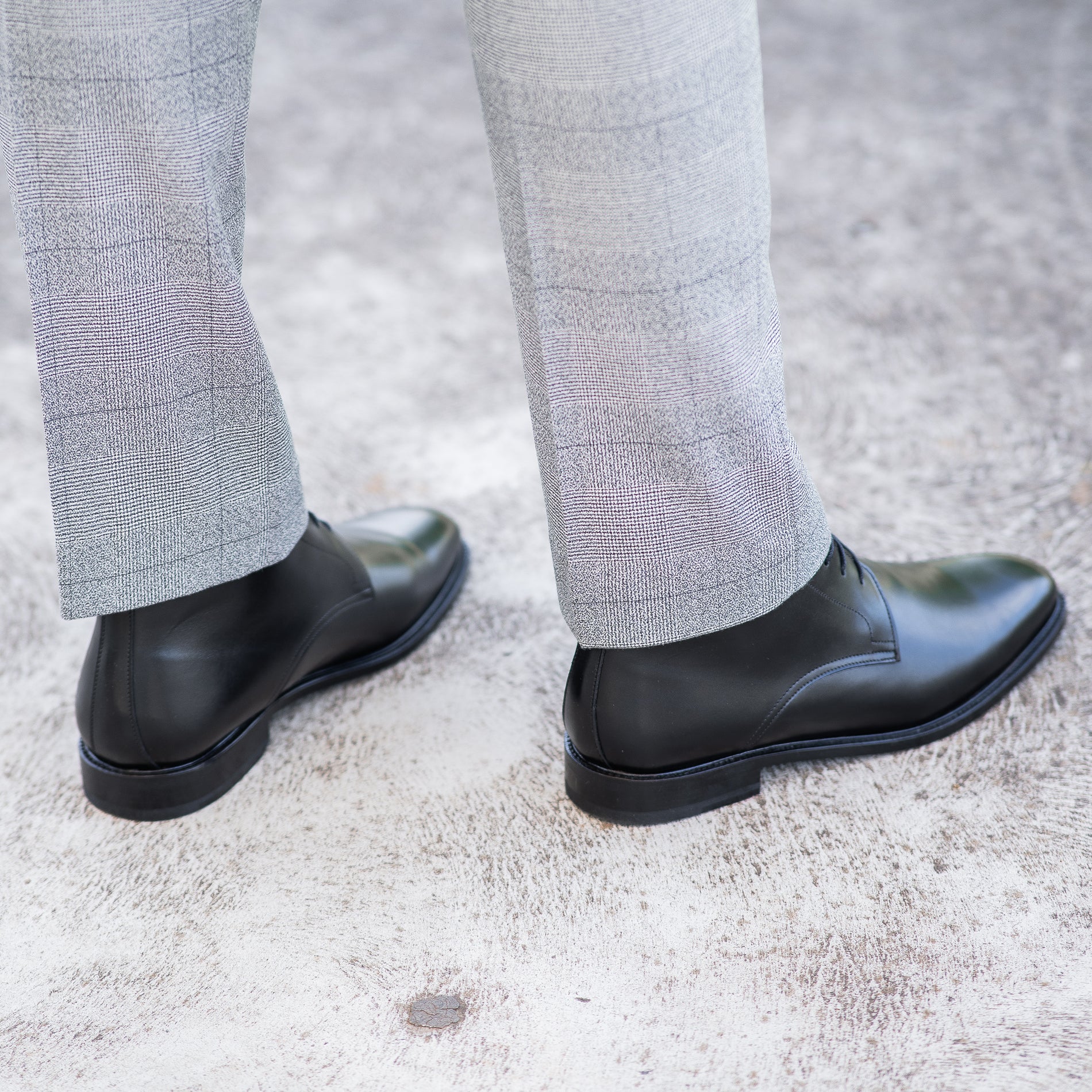 Black Plain Toe Leather Dress Boots - Portugal - Sparrods & Co Black Plain Toe Leather Dress Boots - Portugal - Sparrods & Co