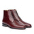 Mens oxblood boots made using full grain calfskin leather with welted construction