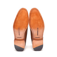 Men's dress shoes with buckles with high quality leather sole 