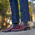 Mens burgundy chelsea boots beautifully paired with straight cut jeans for smart style