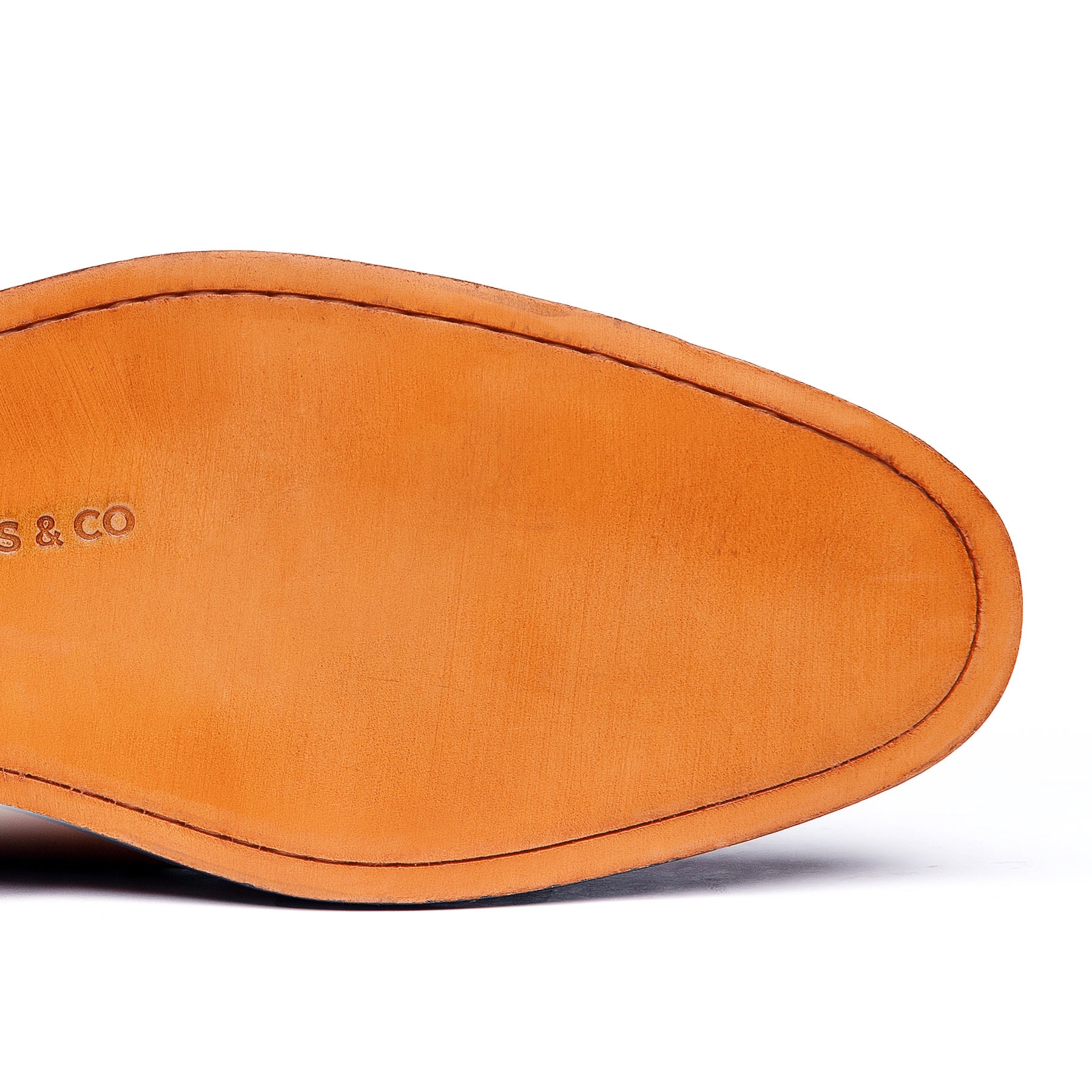 Men’s double monk strap shoes with single leather sole with solid tannage durability.